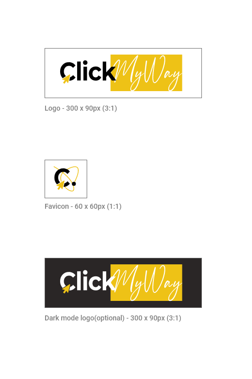 clickmyway logo dimensions show