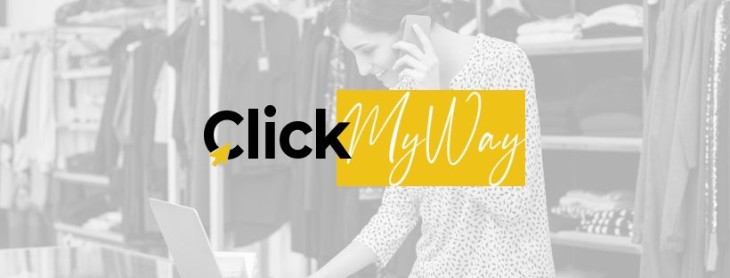 Clickmyway banner with logo